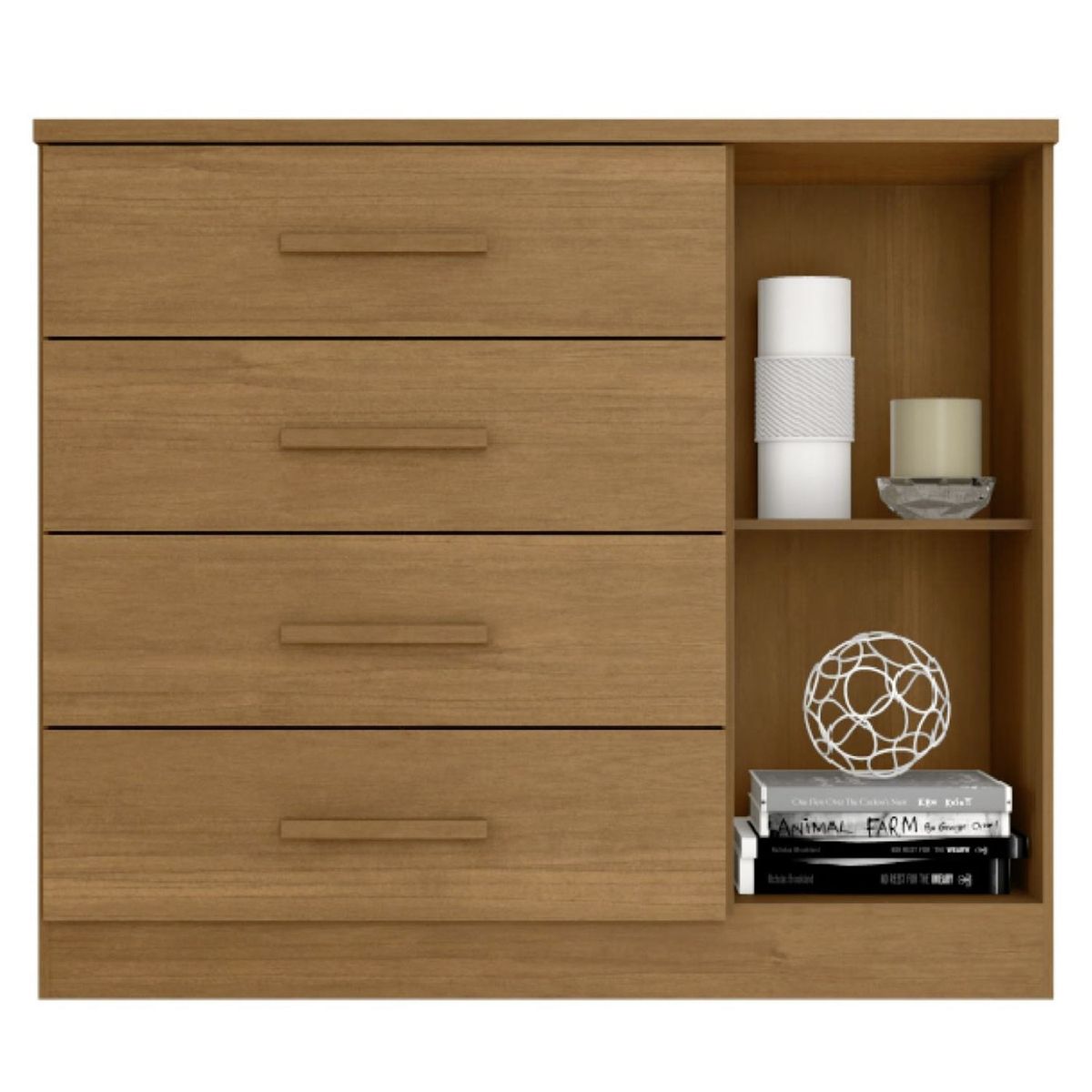 BE DESIGN - Cómoda 4 Cajones 1 Puerta Be Design