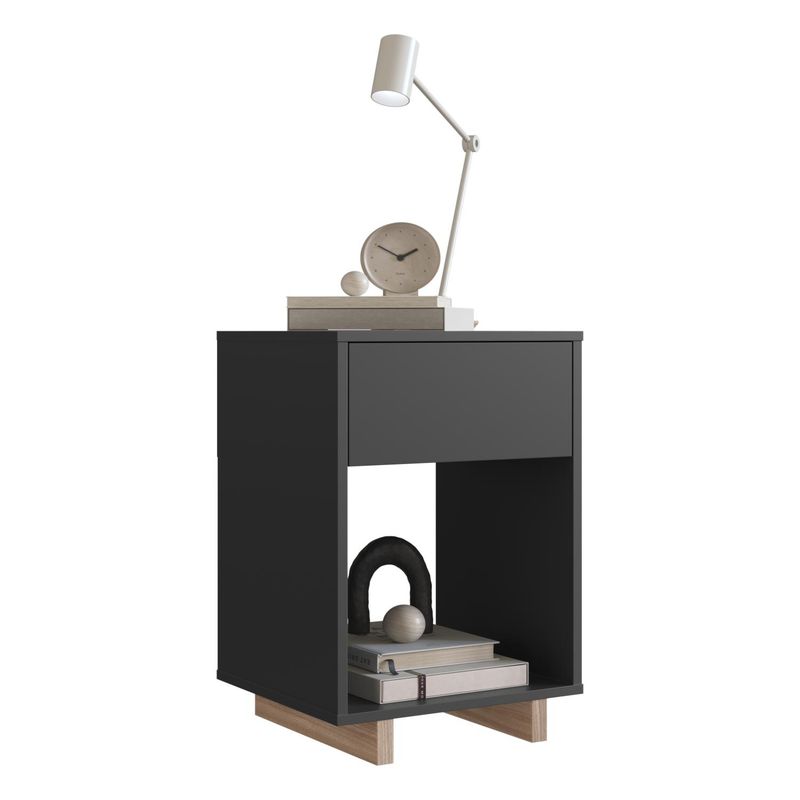 BE DESIGN - Velador 1 Cajon Gris Be Design