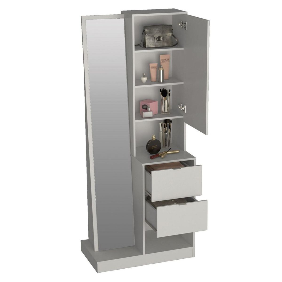 BE DESIGN - Cómoda Con Espejo Y 2 Cajones Be Design