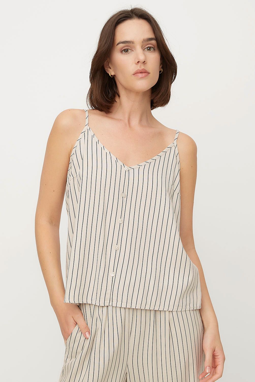 VERO MODA - Blusa Lino Mujer Vero Moda