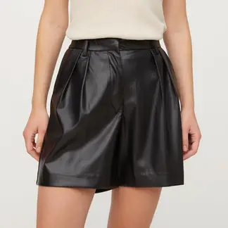 VERO MODA - Short Efecto Piel Mujer
