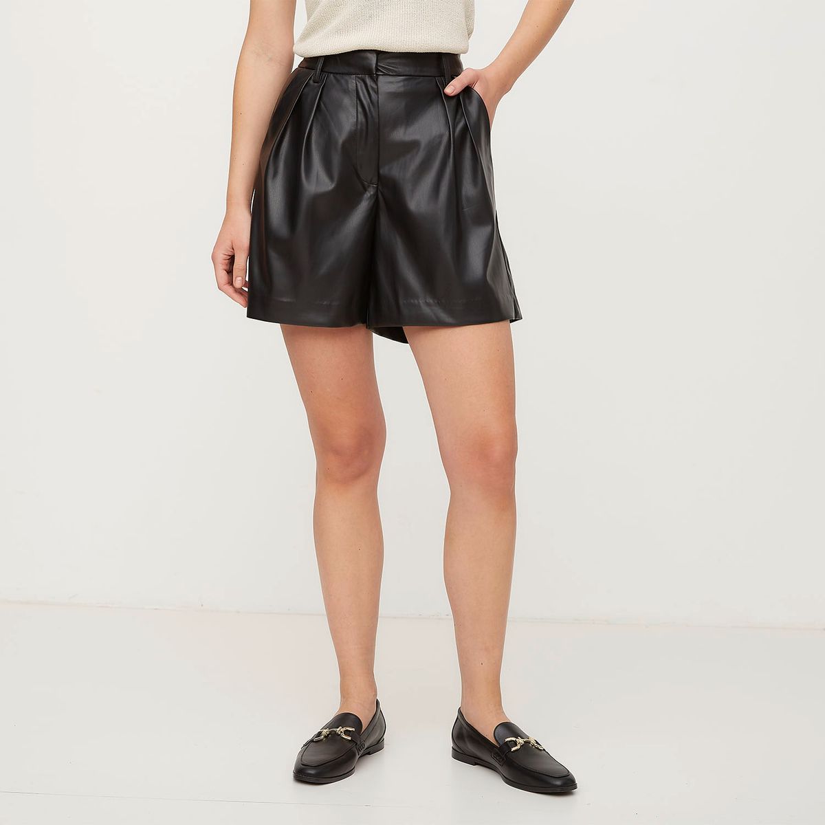 VERO MODA - Short Efecto Piel Mujer Vero Moda
