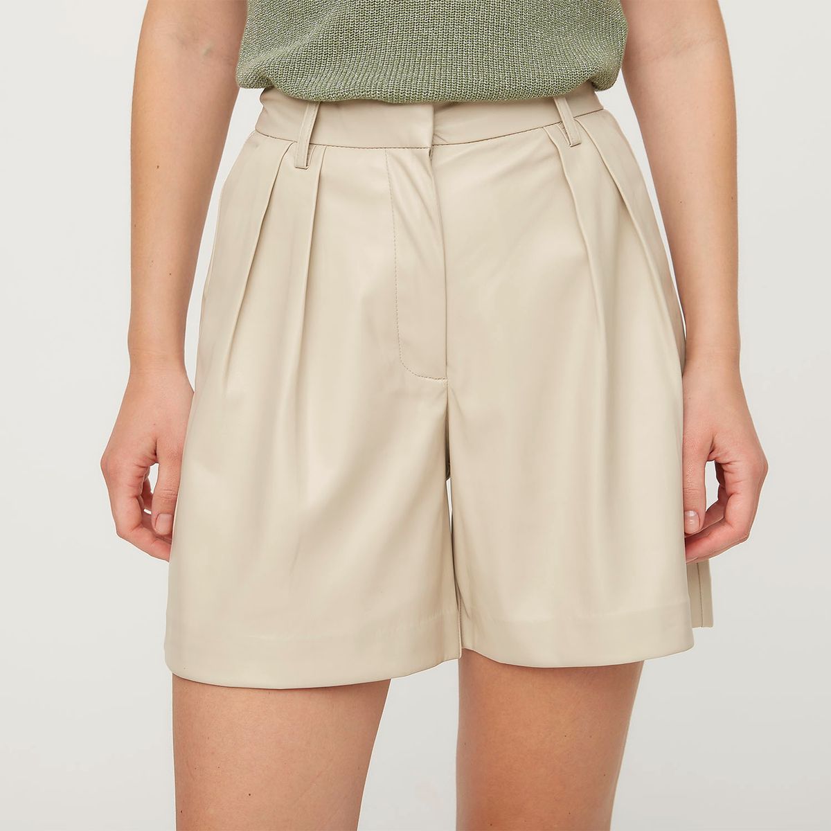 VERO MODA - Short Efecto Piel Mujer Vero Moda