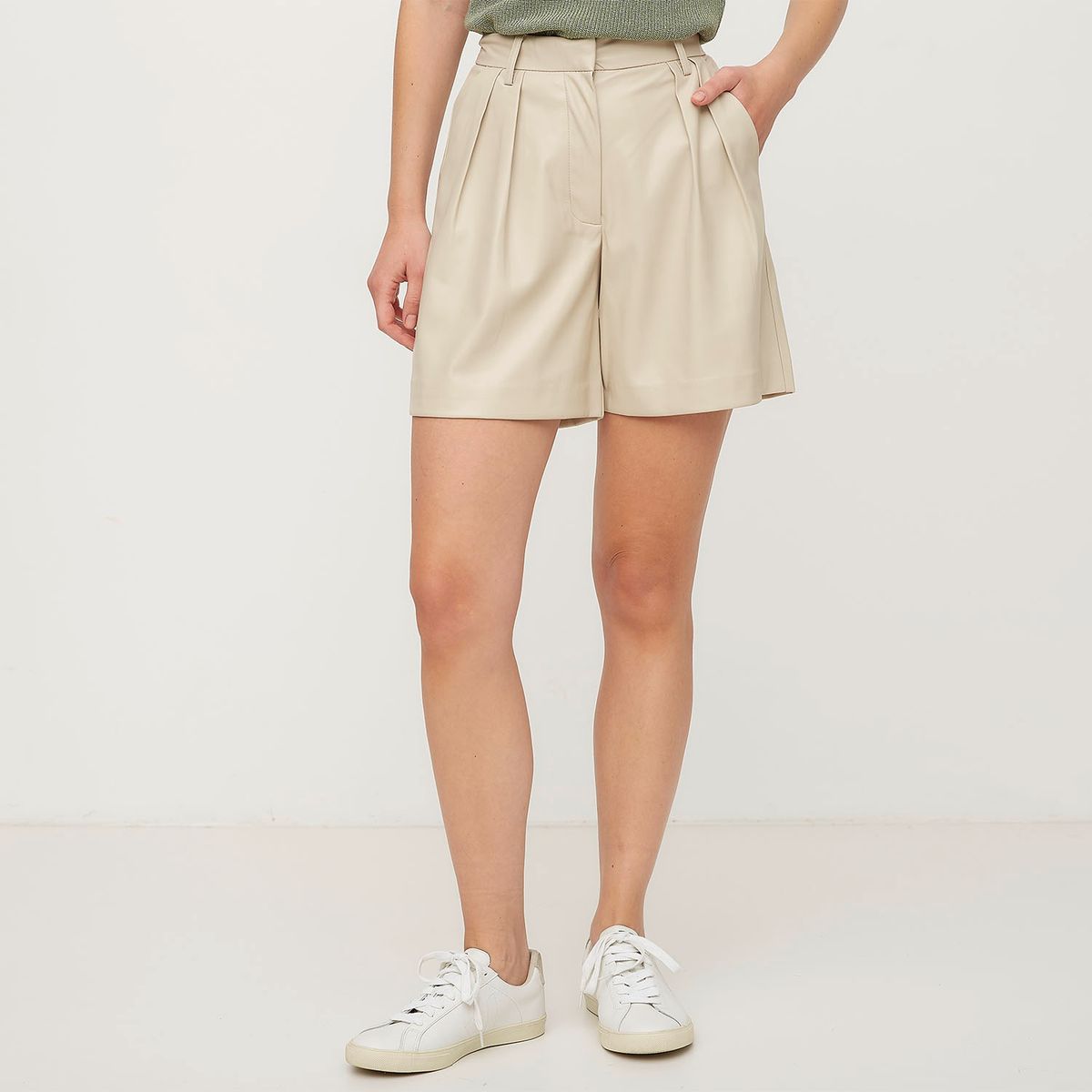 VERO MODA - Short Efecto Piel Mujer Vero Moda