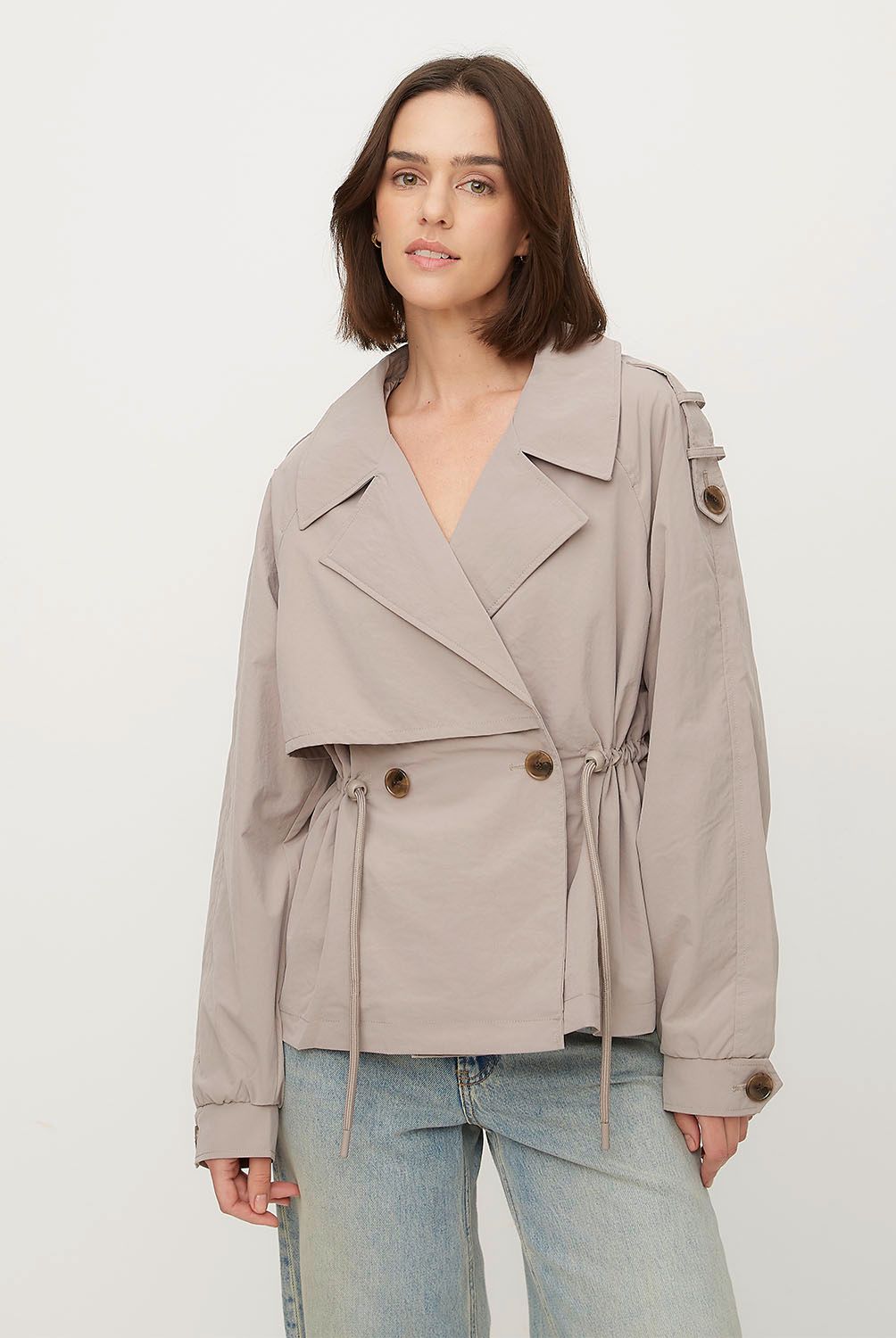 VERO MODA - Chaqueta Trench Corto Mujer Vero Moda