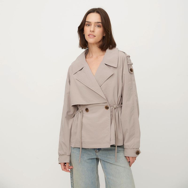 VERO MODA - Chaqueta Trench Corto Mujer Vero Moda