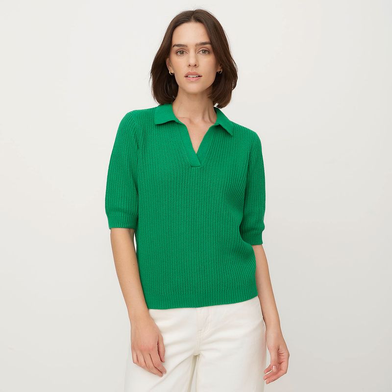VERO MODA - Sweater Manga Corta Algodón Mujer Vero Moda