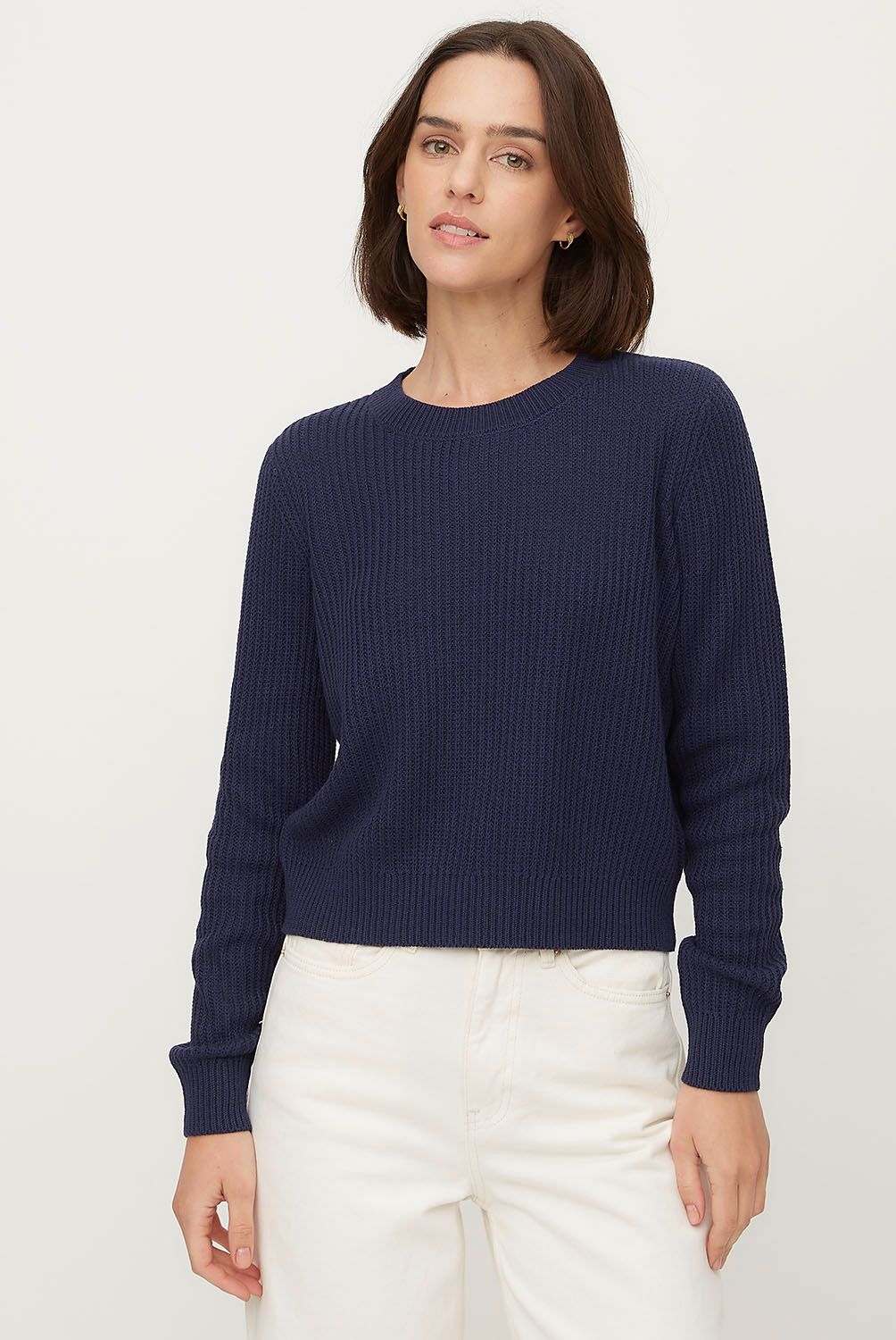 VERO MODA - Sweater Algodón Cuello Redondo Mujer Vero Moda