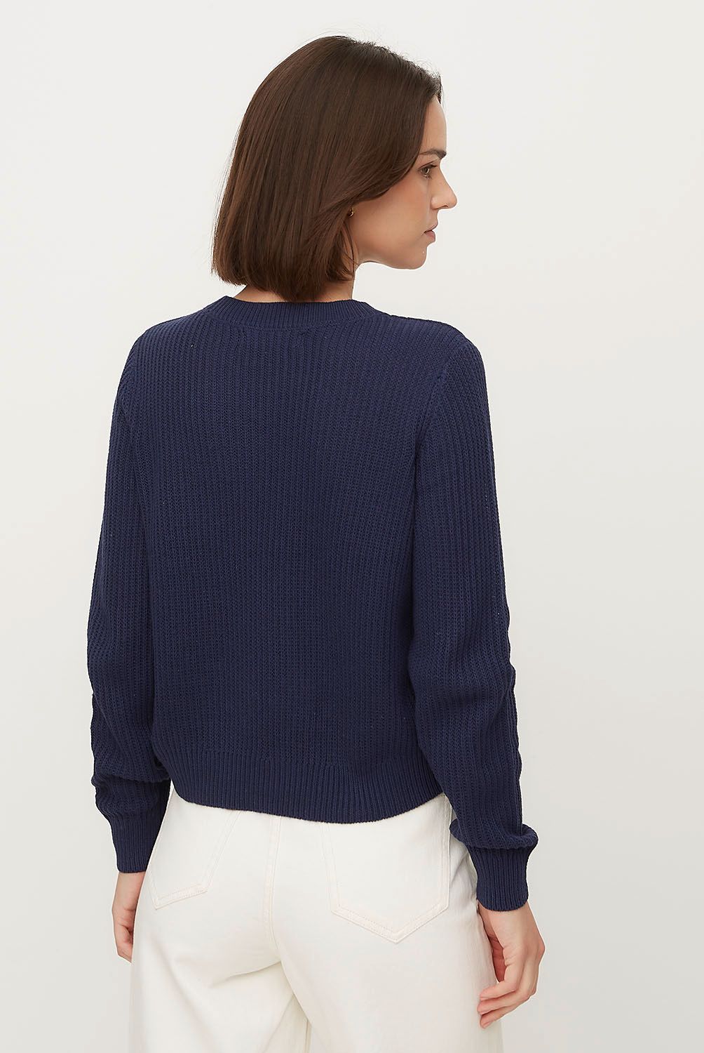 VERO MODA - Sweater Algodón Cuello Redondo Mujer Vero Moda
