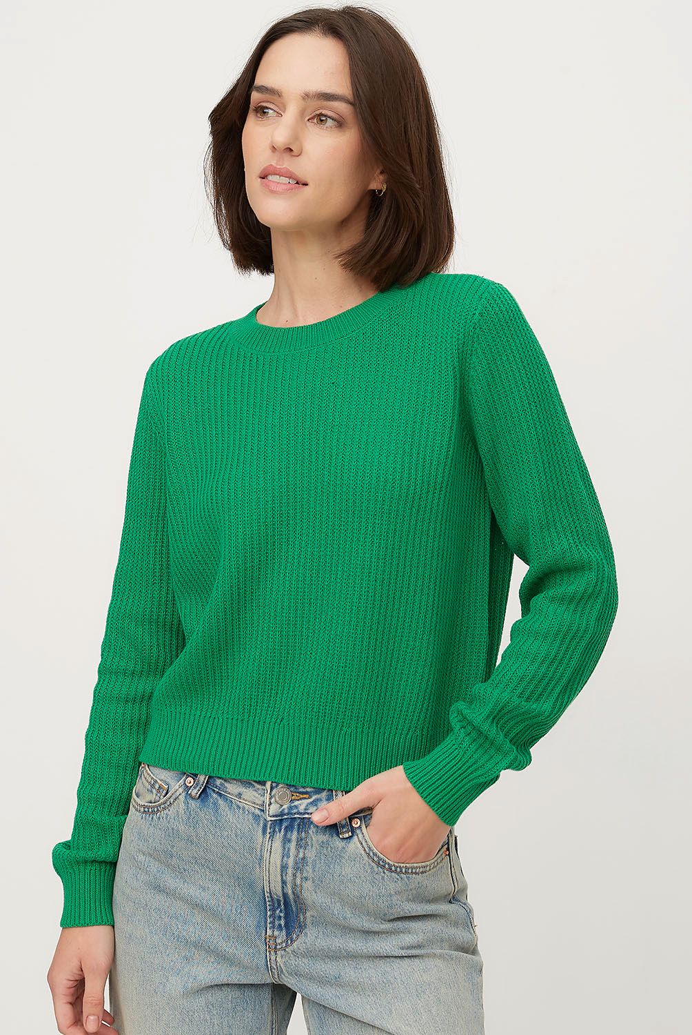 VERO MODA - Sweater Algodón Cuello Redondo Mujer Vero Moda