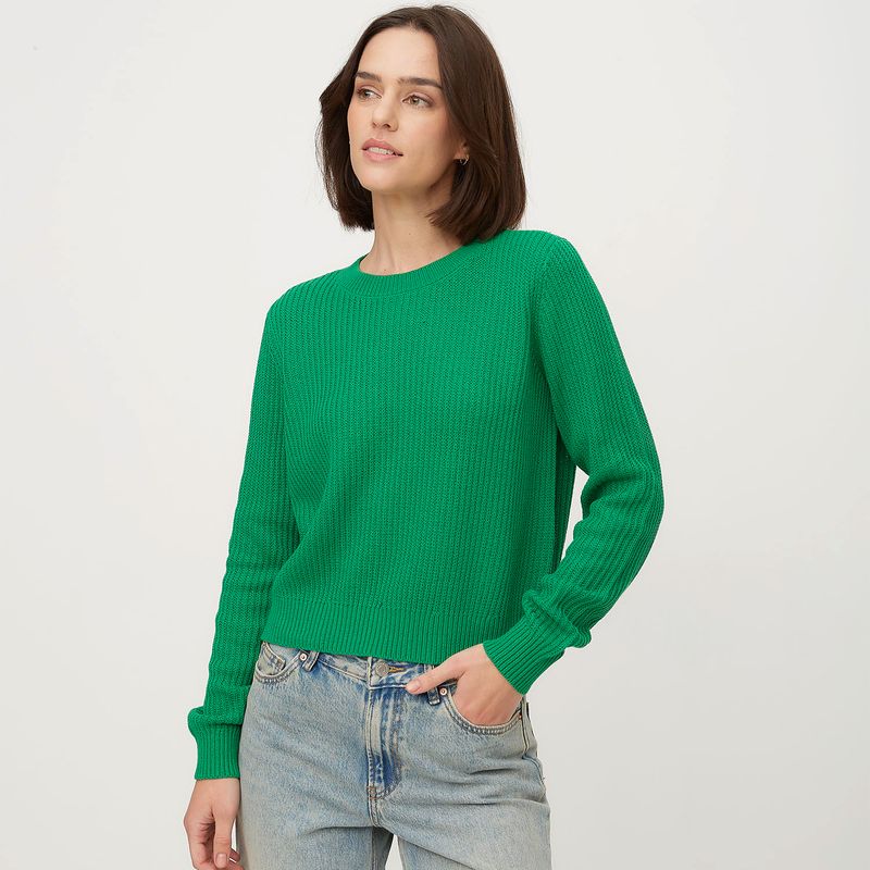 VERO MODA - Sweater Algodón Cuello Redondo Mujer Vero Moda
