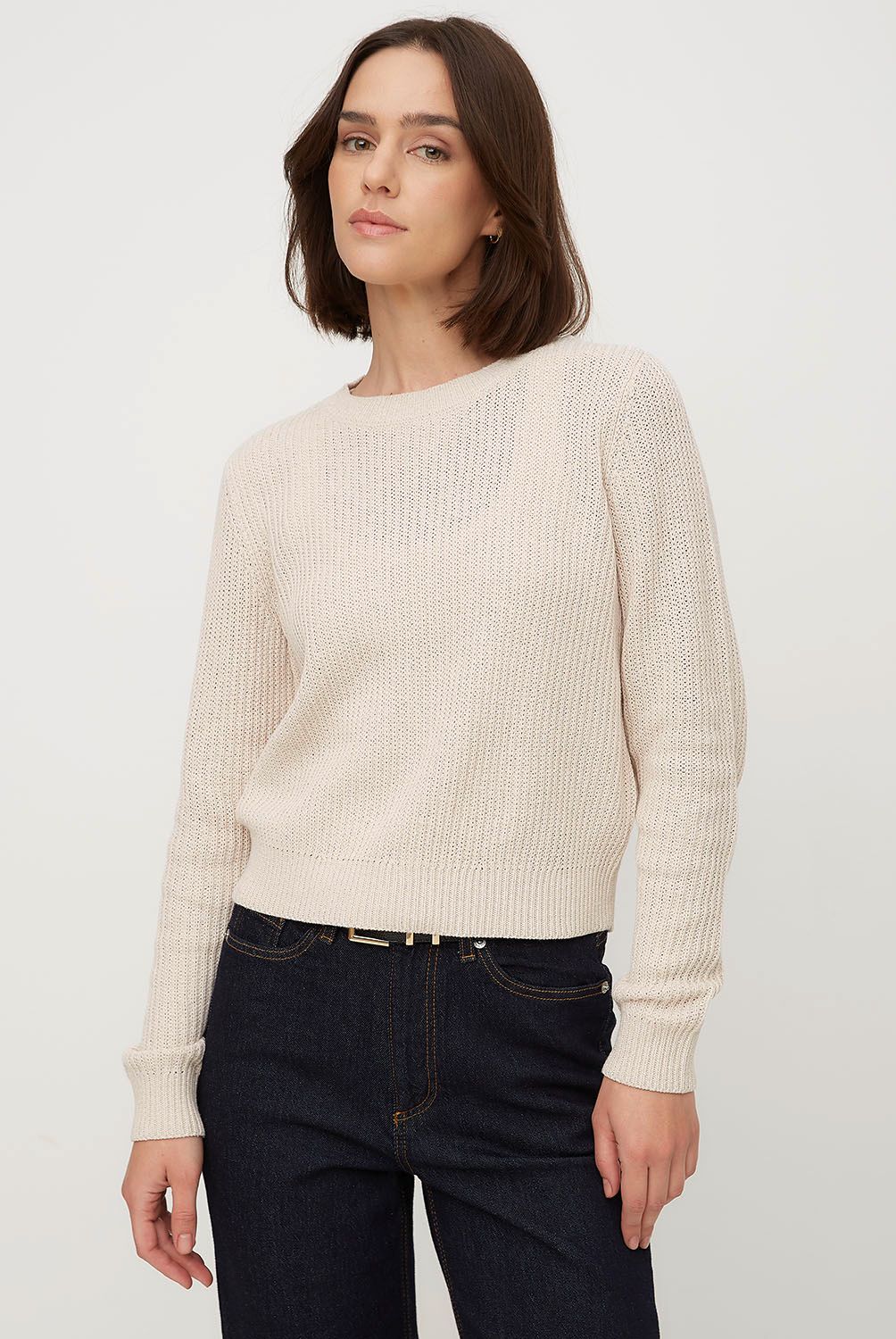 VERO MODA - Sweater Algodón Cuello Redondo Mujer Vero Moda