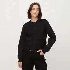 VERO MODA - Chaqueta Bomber con Bolsillos Mujer