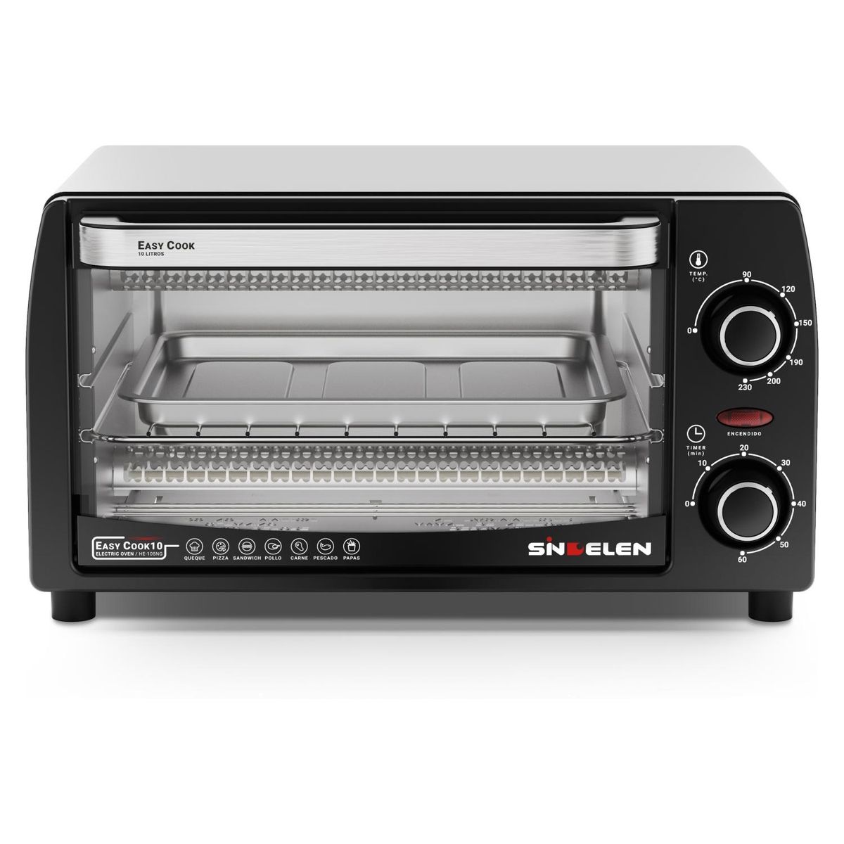 SINDELEN - Horno Electrico 10 Lt HE-105NG Sindelen