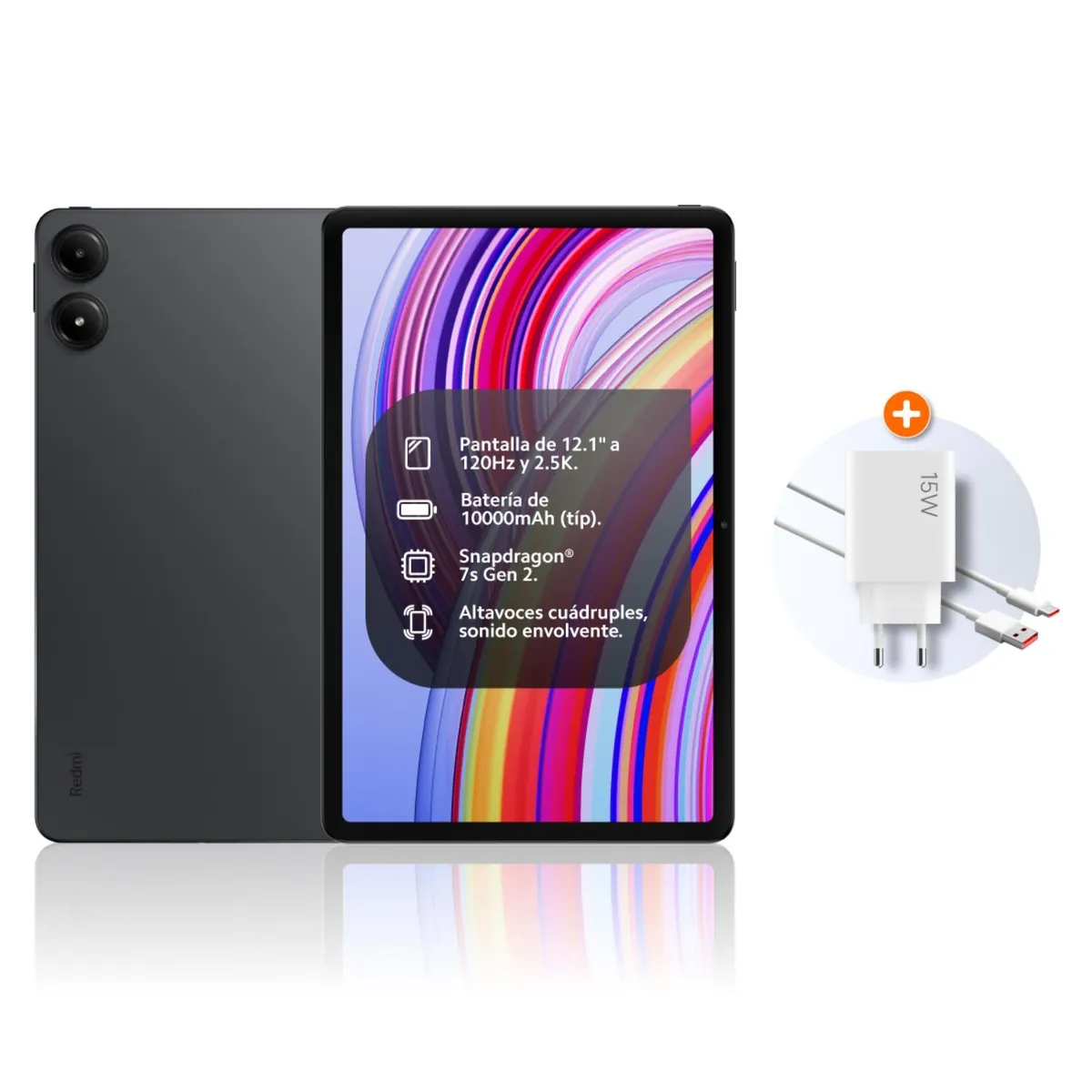 XIAOMI - Tablet Xiaomi Pad Pro + Lápiz + Teclado Qualcomm Snapdragon 7s Gen 2 6GB 128GB 12.1" 2.5K IPS 120Hz Wi-Fi 6