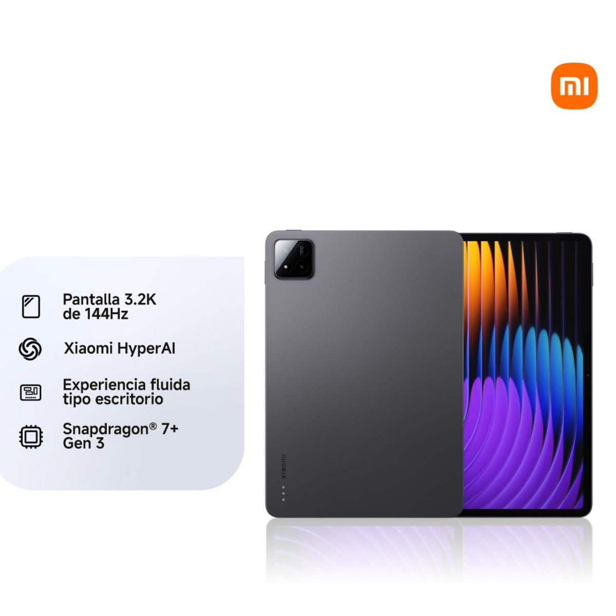 XIAOMI - Tablet Xiaomi Pad 7 + Lápiz + Teclado Qualcomm Snapdragon 7+ Gen 3 8GB 128GB 11.2" 3K IPS 144Hz Wi-Fi