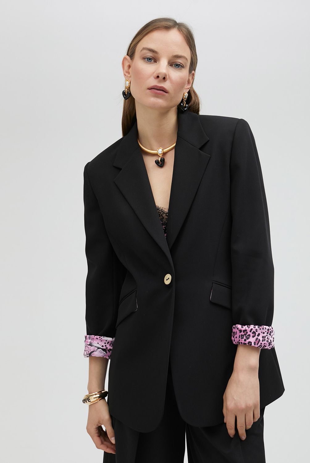 LOLA CASADEMUNT - Blazer Con Forro Estampado Mujer Lola Casademunt