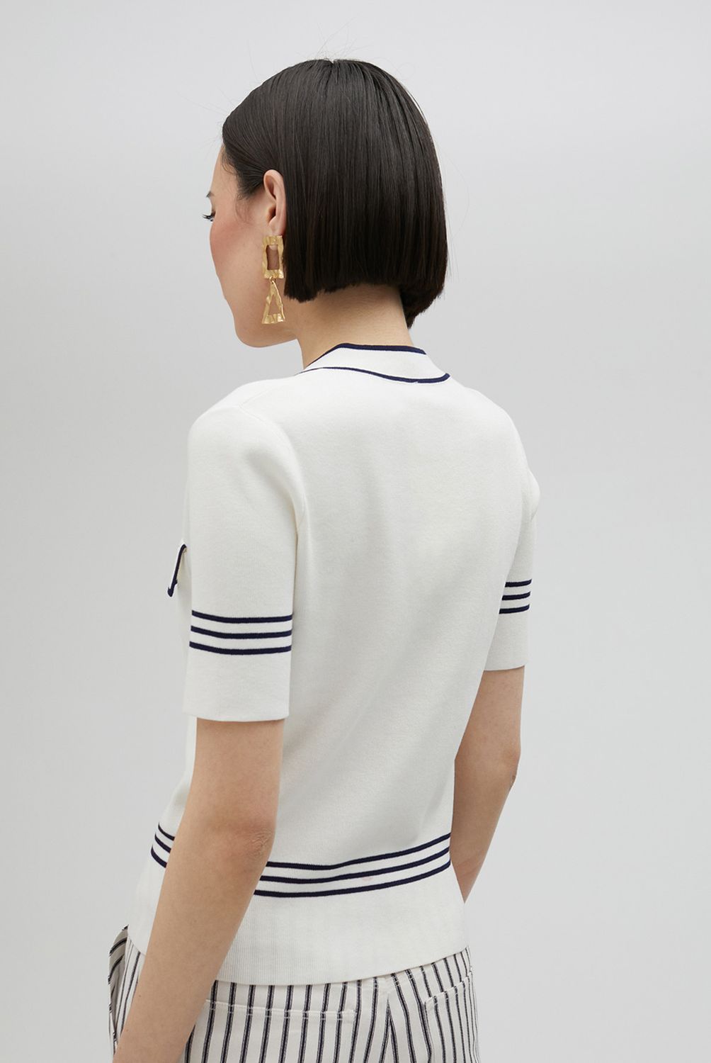 LOLA CASADEMUNT - Sweater Manga Corta Vivos Contraste Mujer Lola Casademunt