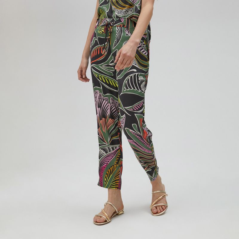 LOLA CASADEMUNT - Pantalón Jogger Estampado Floral Mujer Lola Casademunt