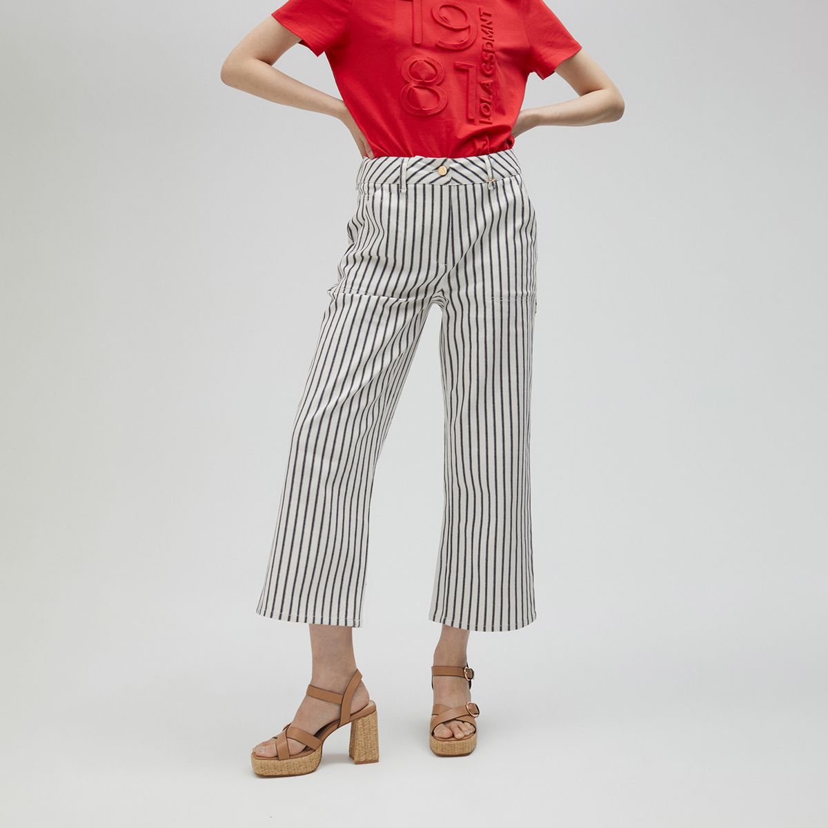 LOLA CASADEMUNT - Pantalón Detalle Bordados Culotte Mujer Lola Casademunt