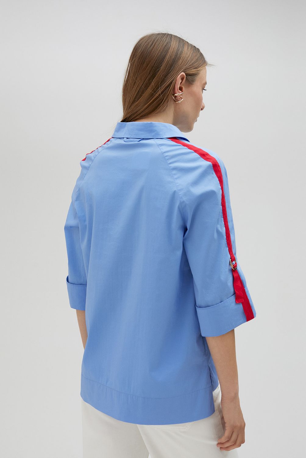 LOLA CASADEMUNT - Camisa Detalle Grogain Rayas Mujer Lola Casademunt