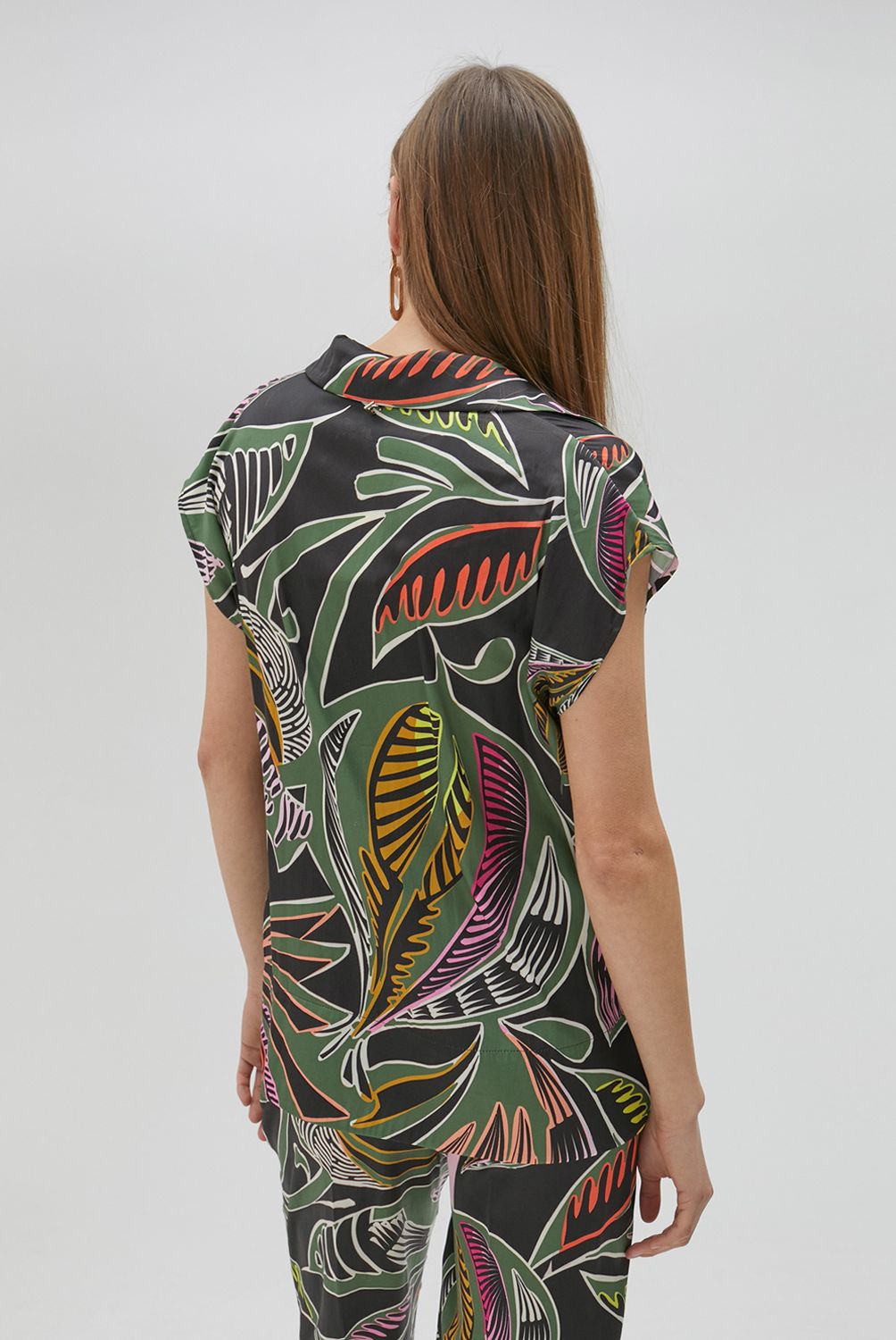 LOLA CASADEMUNT - Blusa Estampado Tropical Mujer Lola Casademunt