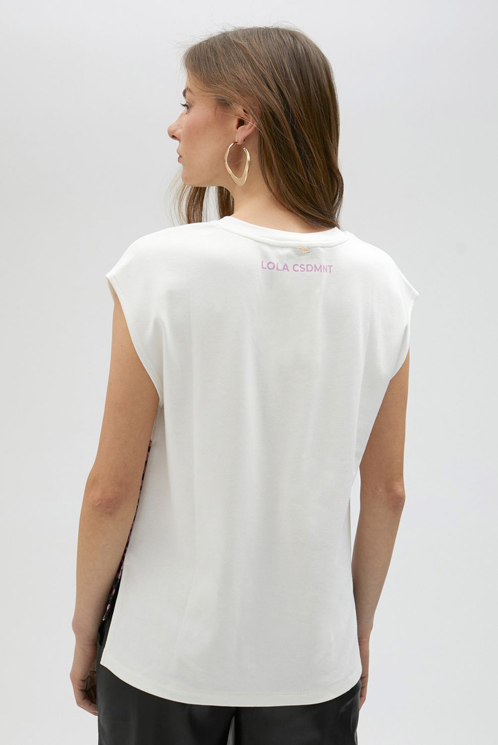 LOLA CASADEMUNT - Camiseta Manga Sisa Leopardos Mujer Lola Casademunt
