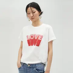 LOLA CASADEMUNT - Polera Love Glitter Mujer