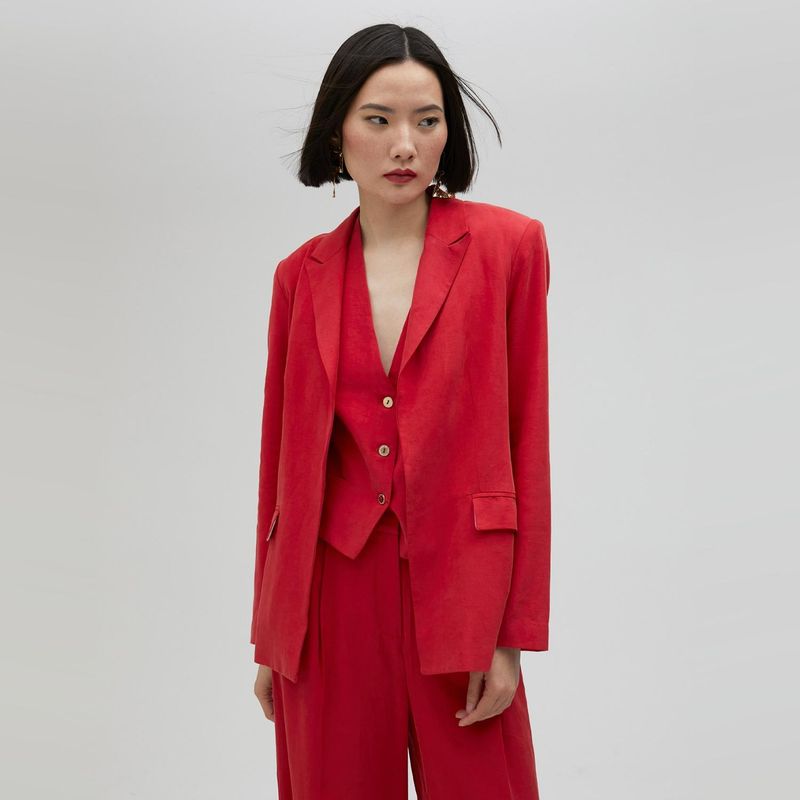 LOLA CASADEMUNT - Chaqueta Lino Mujer Lola Casademunt