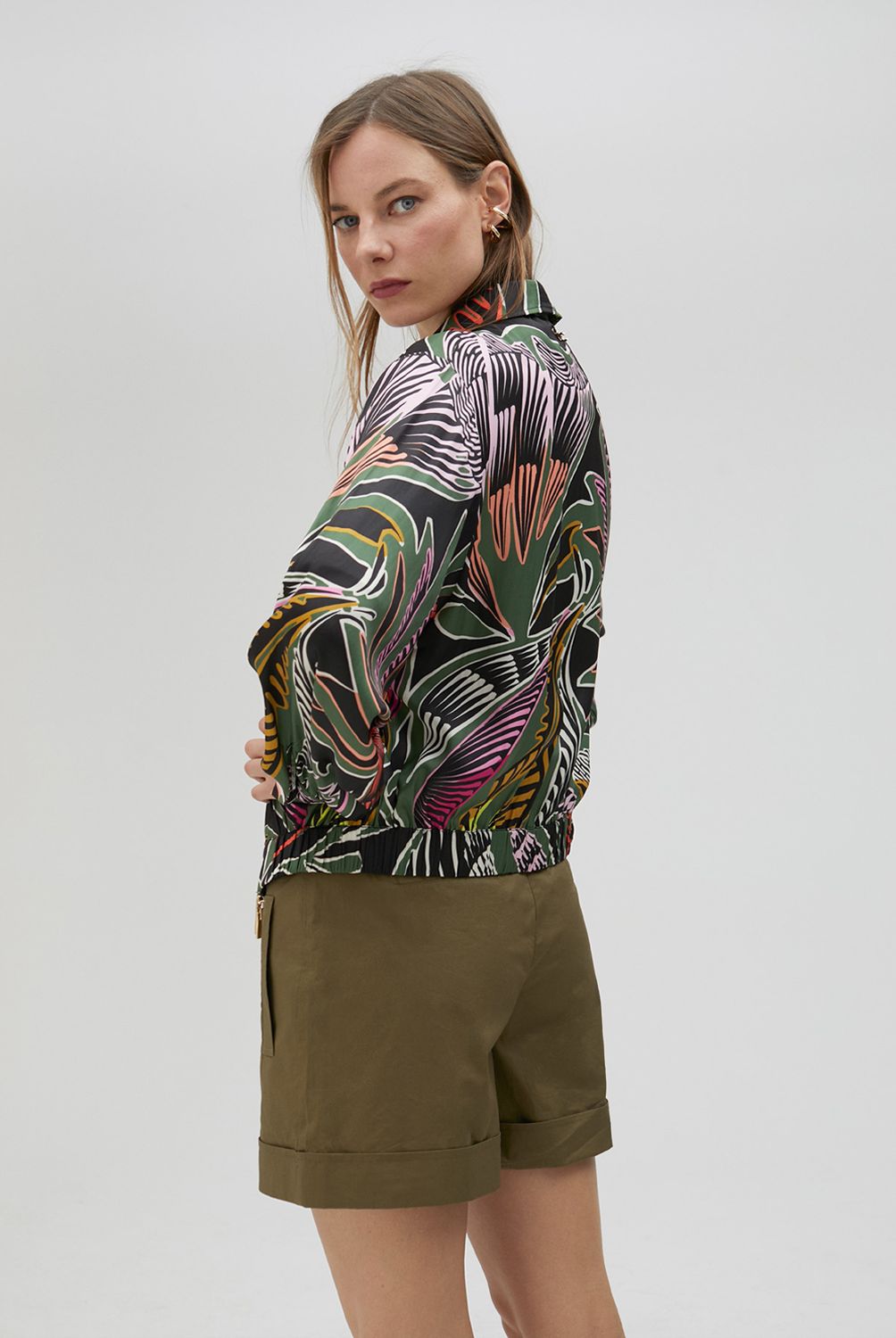 LOLA CASADEMUNT - Chaqueta Floral con Cremallera Mujer Lola Casademunt