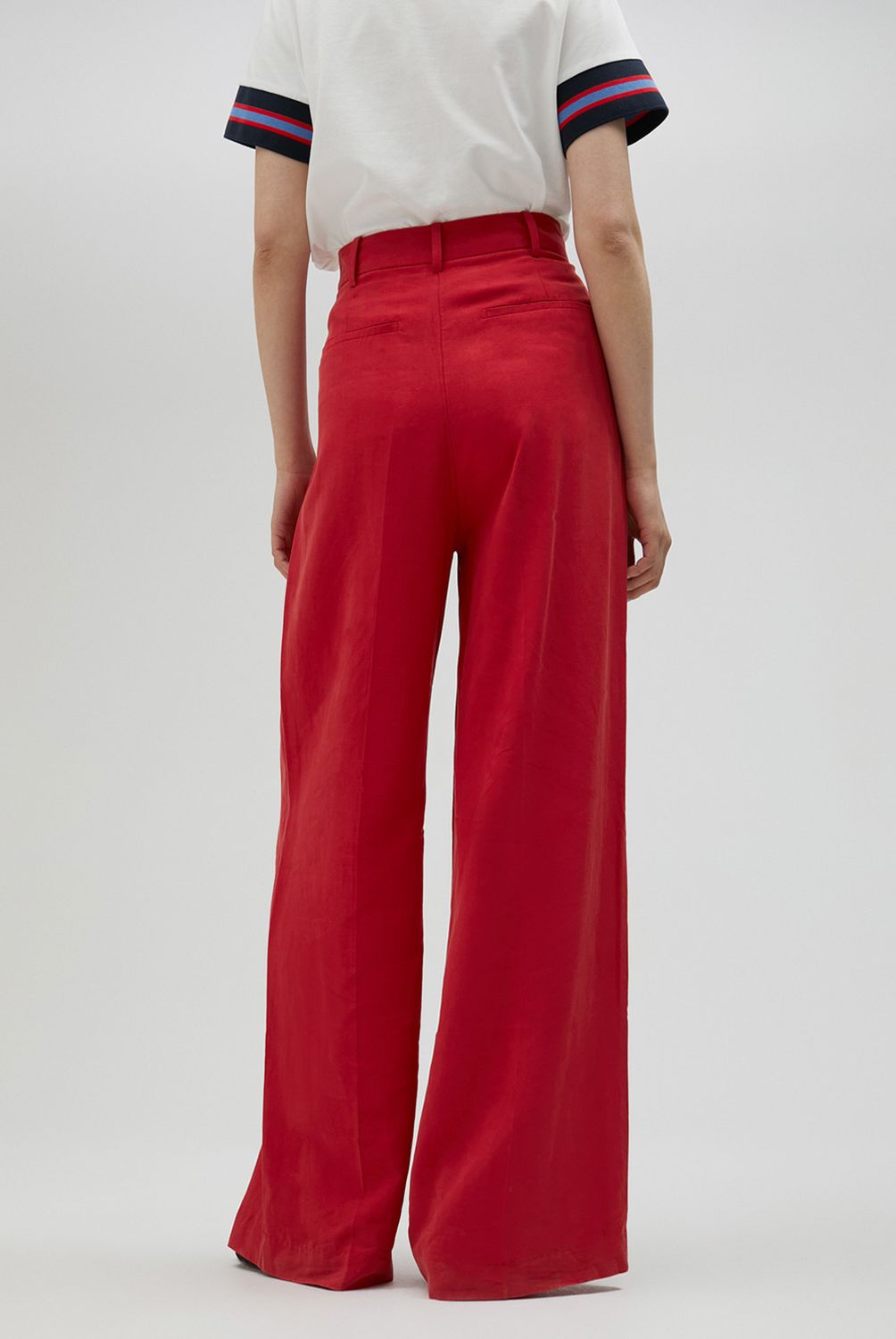 LOLA CASADEMUNT - Pantalon Palazzo Falso Lino Mujer Lola Casademunt