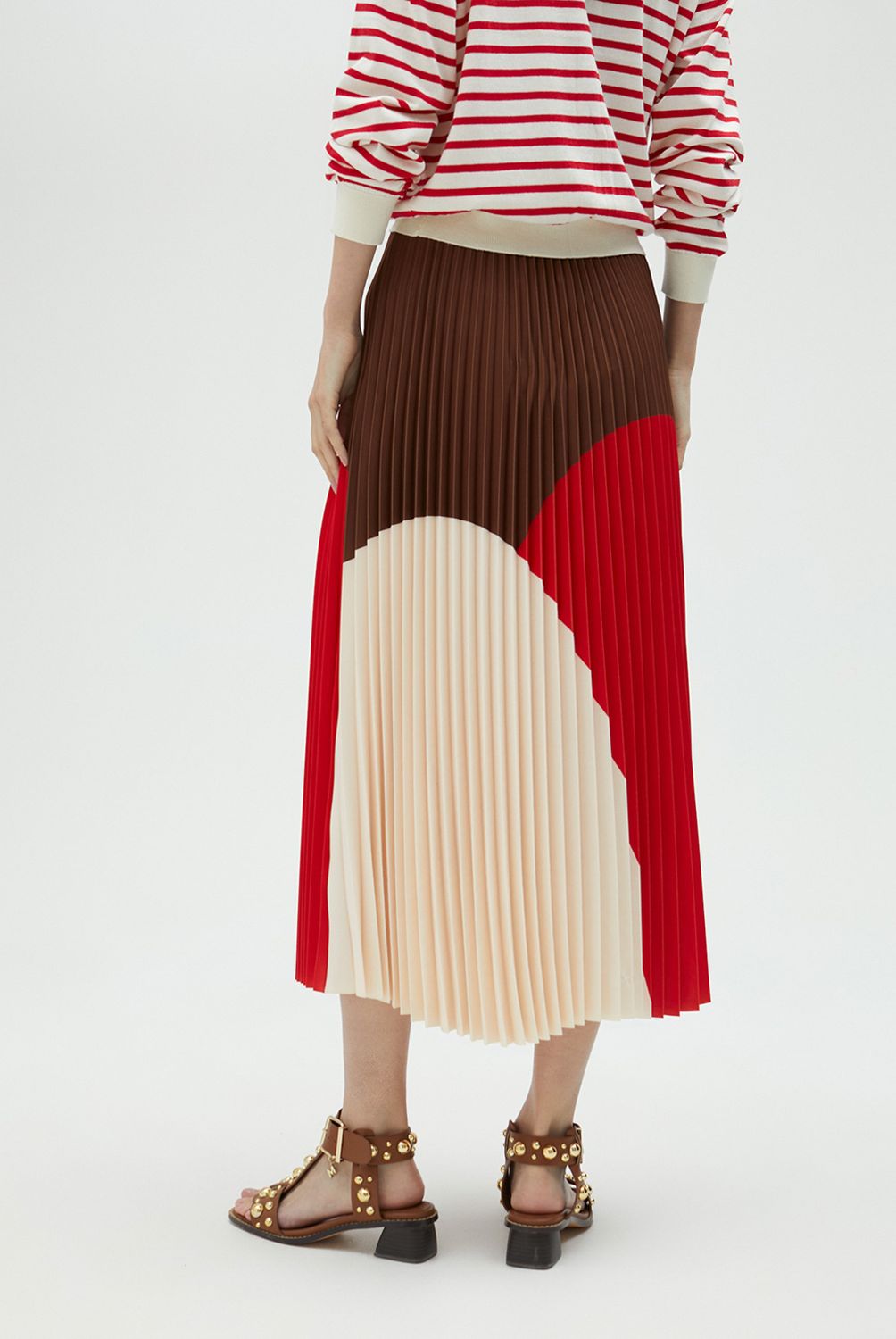 LOLA CASADEMUNT - Falda Plisada Tricolor Mujer Lola Casademunt