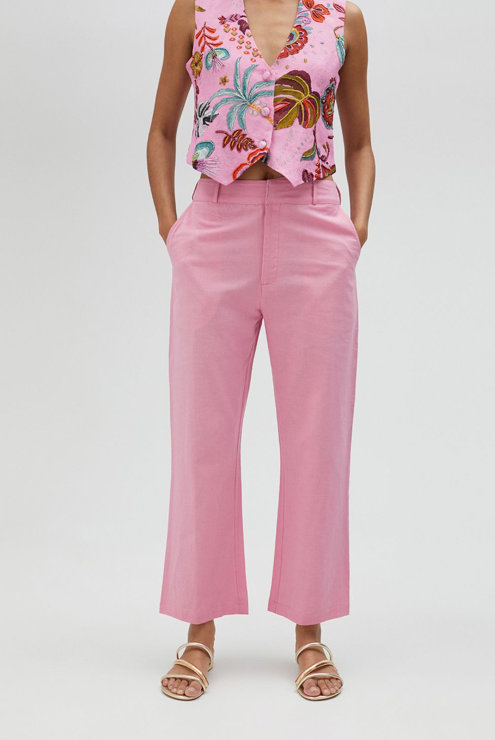 LOLA CASADEMUNT - PANTALON DETA LS2514019 FUCSIA S