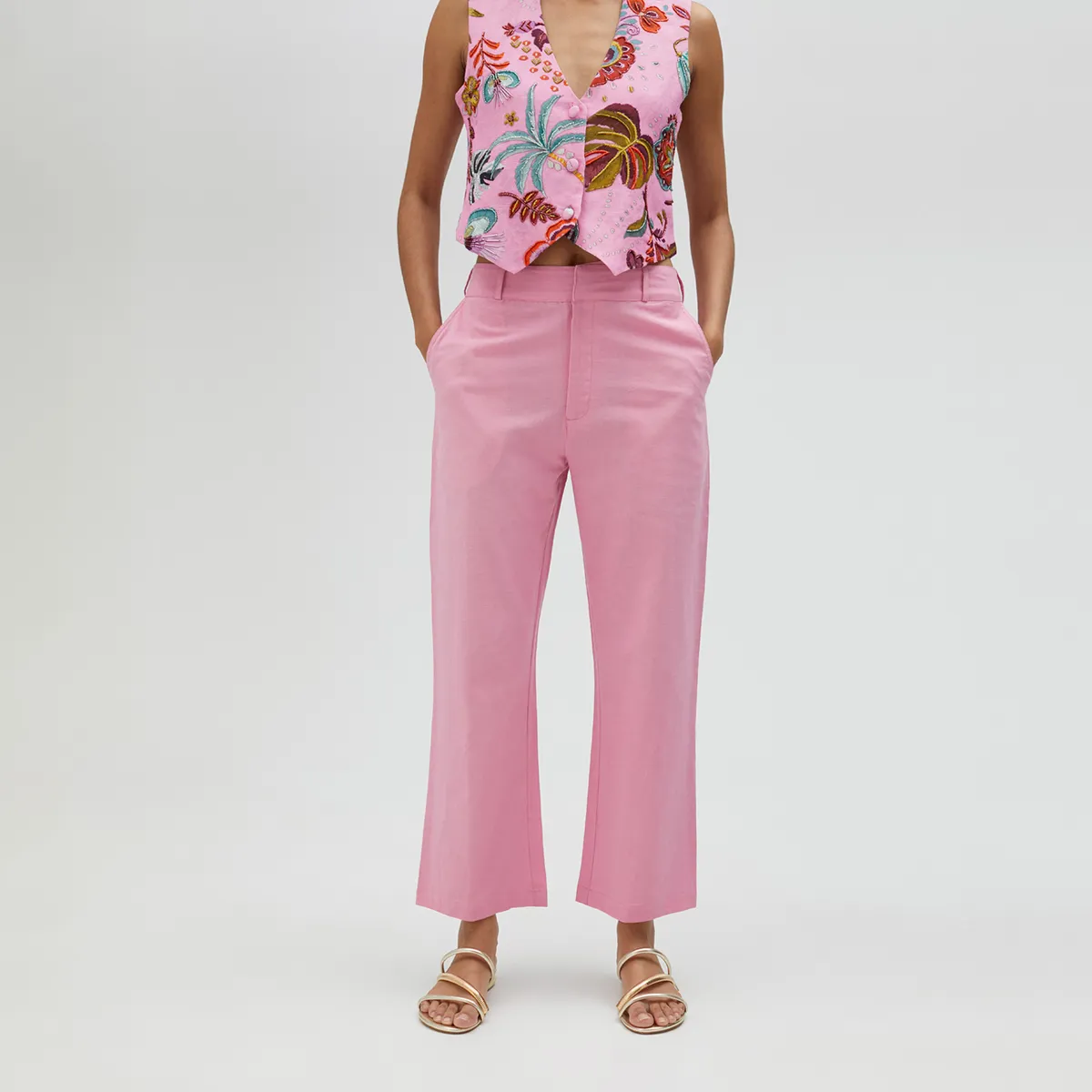 LOLA CASADEMUNT - Pantalón Mujer Fucsia Lola Casademunt