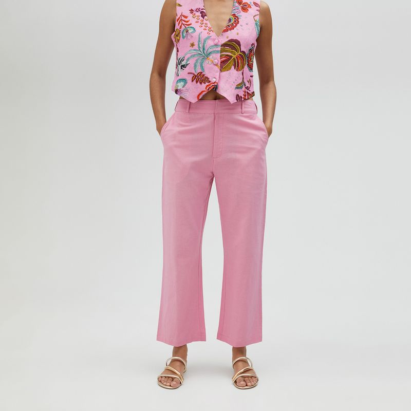 LOLA CASADEMUNT - PANTALON DETA LS2514019 FUCSIA S