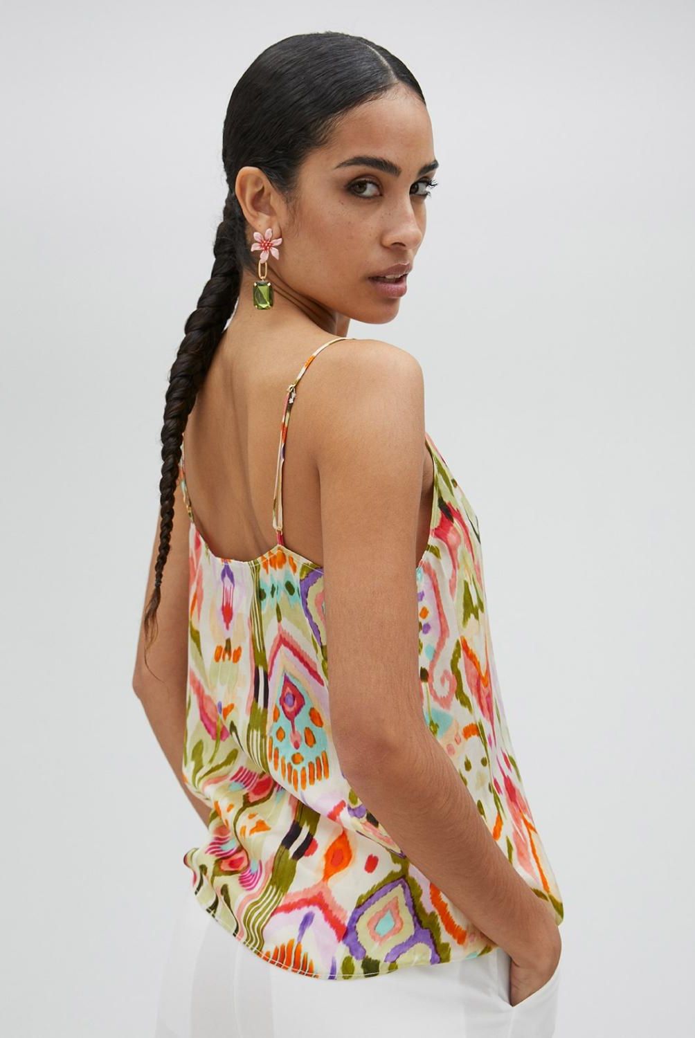 LOLA CASADEMUNT - Top Seda Estampado Mujer Lola Casademunt