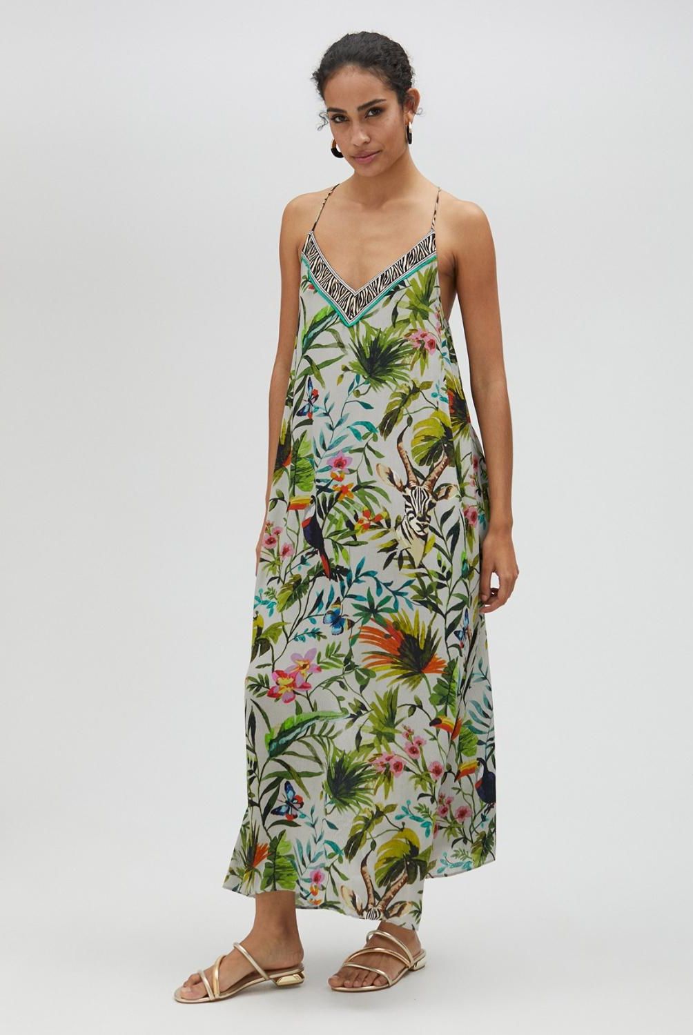 LOLA CASADEMUNT - Vestido Largo Estampado Jungle Mujer Lola Casademunt