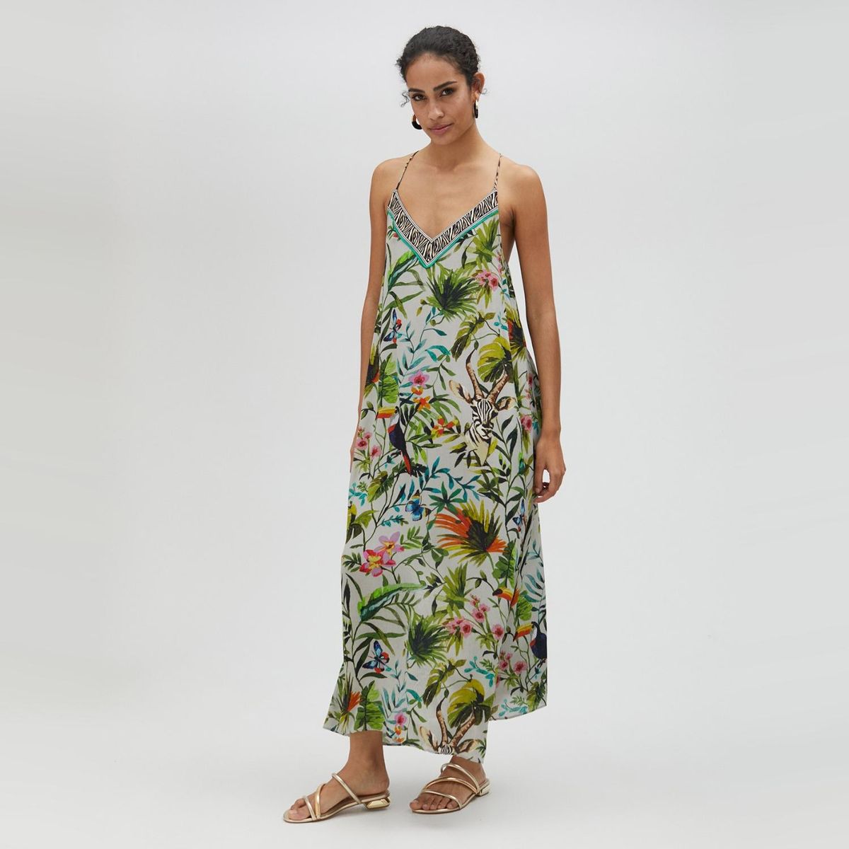 LOLA CASADEMUNT - Vestido Largo Estampado Jungle Mujer Lola Casademunt