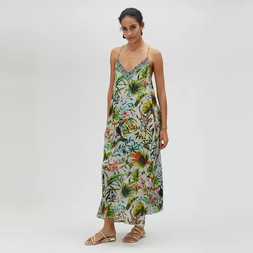 LOLA CASADEMUNT - Vestido Largo Estampado Jungle Mujer