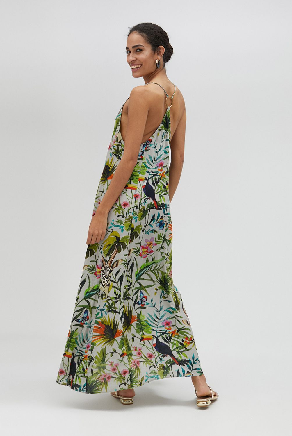 LOLA CASADEMUNT - Vestido Largo Estampado Jungle Mujer Lola Casademunt