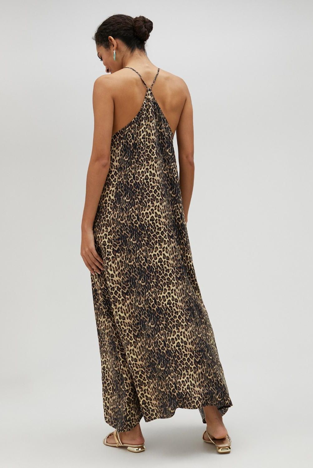 LOLA CASADEMUNT - Vestido Midi Patron Animal Print Cebra Mujer Lola Casademunt