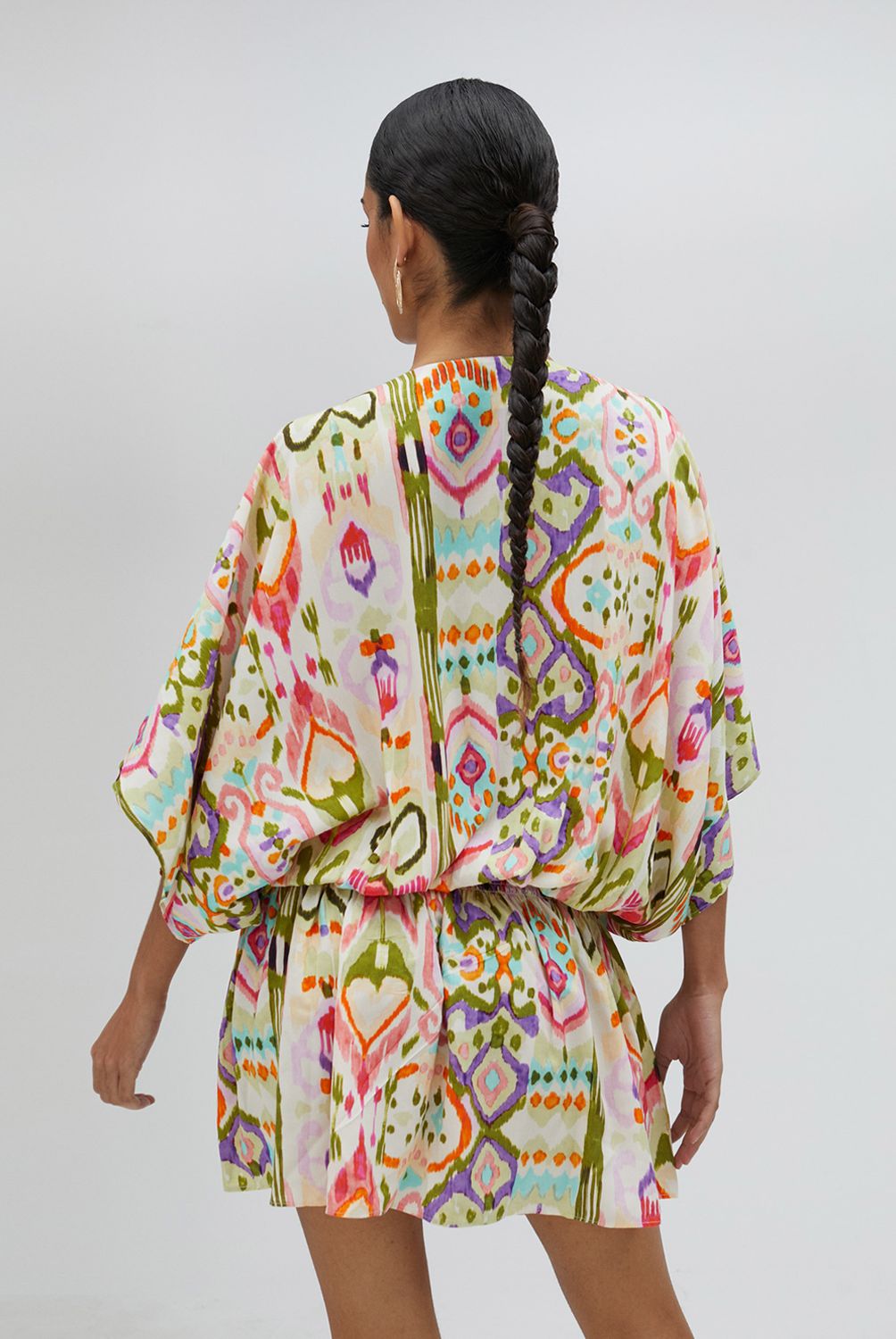 LOLA CASADEMUNT - Vestido Corto Estampado Goma en Cintura Mujer Lola Casademunt