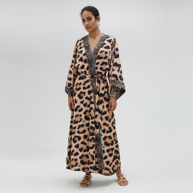 LOLA CASADEMUNT - Chaqueta Largo Leopardo Mini Mujer Lola Casademunt