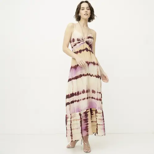 DIXIE - Vestido Largo Estampado Mujer