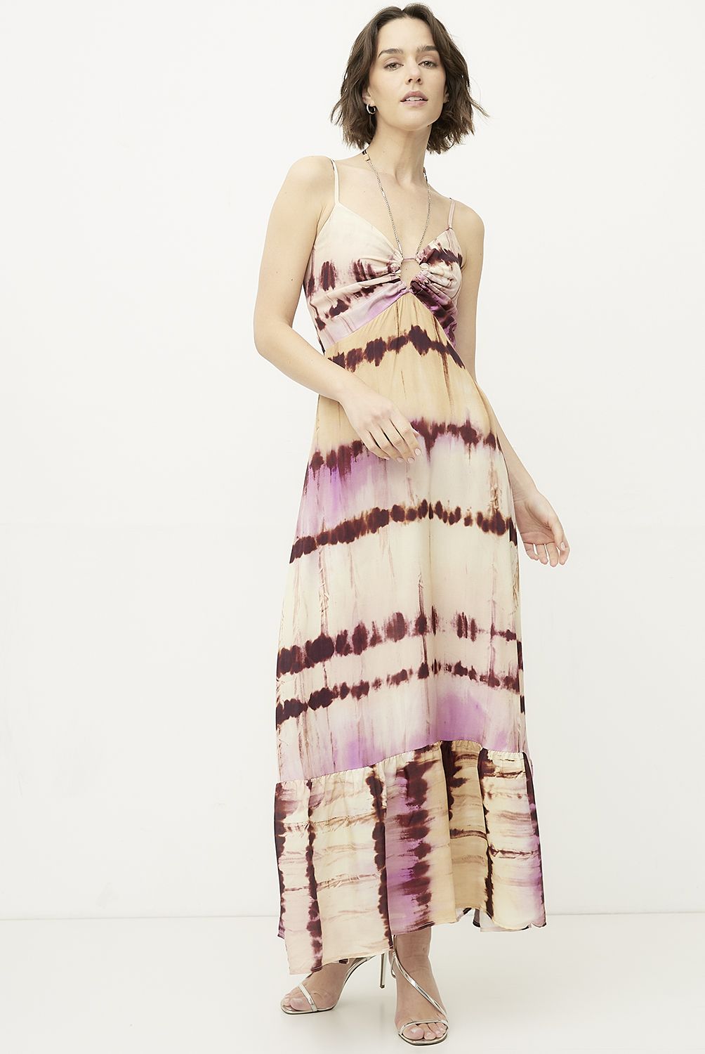 DIXIE - Vestido Largo Estampado Mujer Dixie