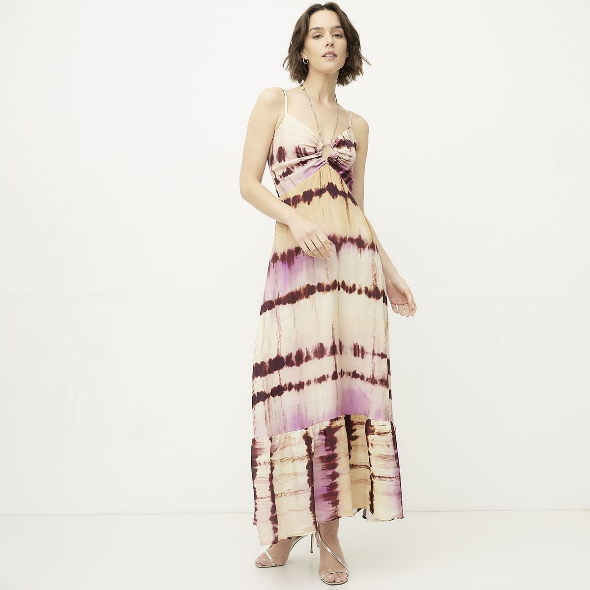 DIXIE - Vestido Largo Estampado Mujer Dixie