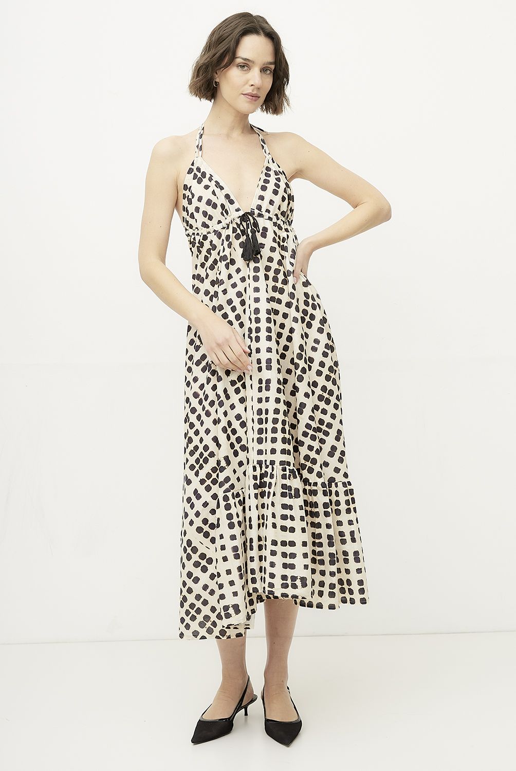 DIXIE - Vestido Largo Estampado Mujer Dixie