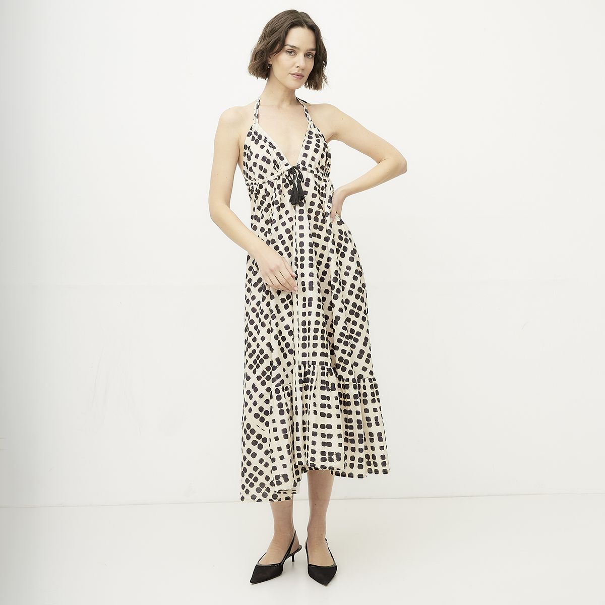 DIXIE - Vestido Largo Estampado Mujer Dixie