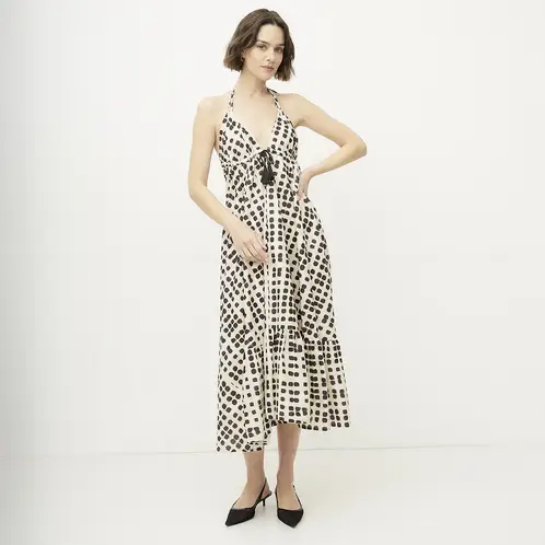 DIXIE - Vestido Largo Estampado Mujer