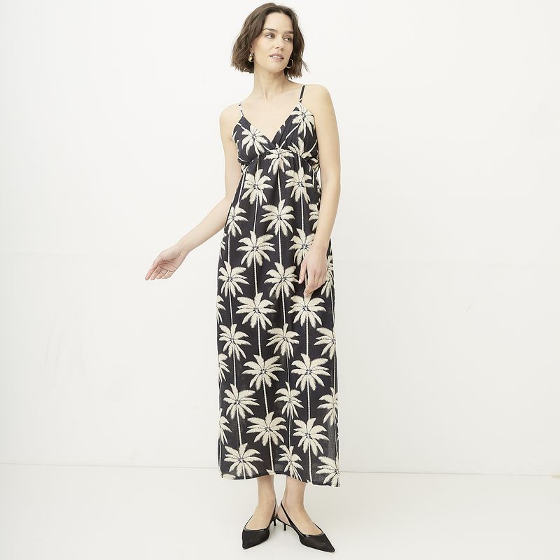 DIXIE - Vestido Largo Estampado Floral Mujer Dixie